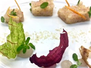 Tartare di gamberi rosa